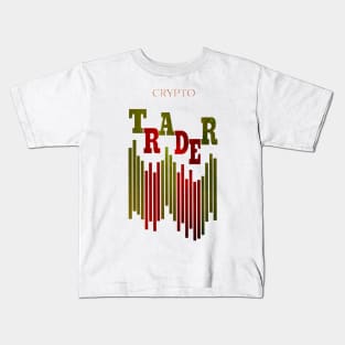 CRYTPO TRADER (COSMIC) / WHITE Kids T-Shirt